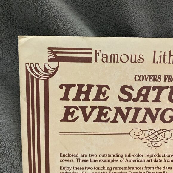 Covers From The Saturday Evening Post Fighting For Fun A Hanging Matter Lithos - Picture 3 of 15